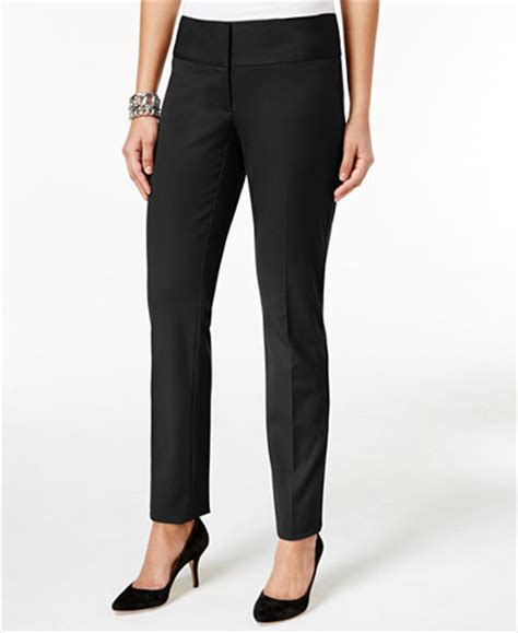 Macys ladies pants - Women's Mid-Rise L-Pocket Straight-Leg Pants, Regular, Long & Short Lengths, Created for Macy's $59.50
